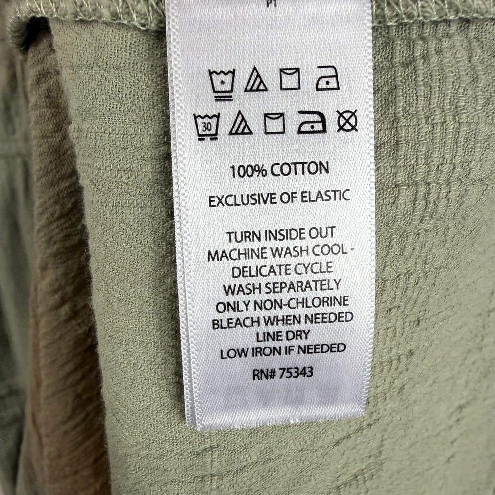 Lucky Brand Tiered Maxi Dress M Sage Green Cotton Boho Prairie Cottagecore - Picture 10 of 12